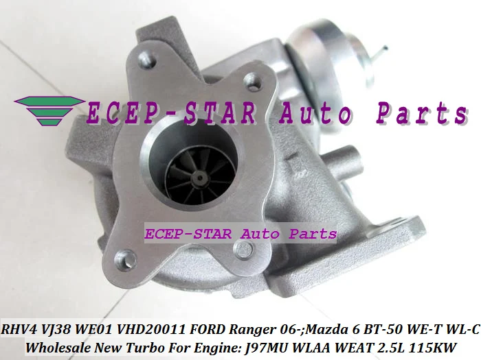 RHV4 VJ38 WE01 WE01F VCD20011 Turbocharger Turbo For FORD Ranger WLAA WEAT 06- For MAZDA 6 BT50 BT-50 2007- WE-T WL-C J97MU 2.5L 115KW (8)