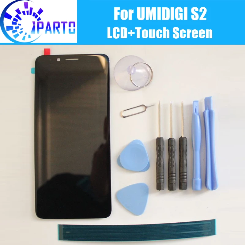 UMIDIGI S2 lcd+ сенсорный экран оригинальная стеклянная панель для UMI S2+ инструмент+ клей(без рамки) F602517VA