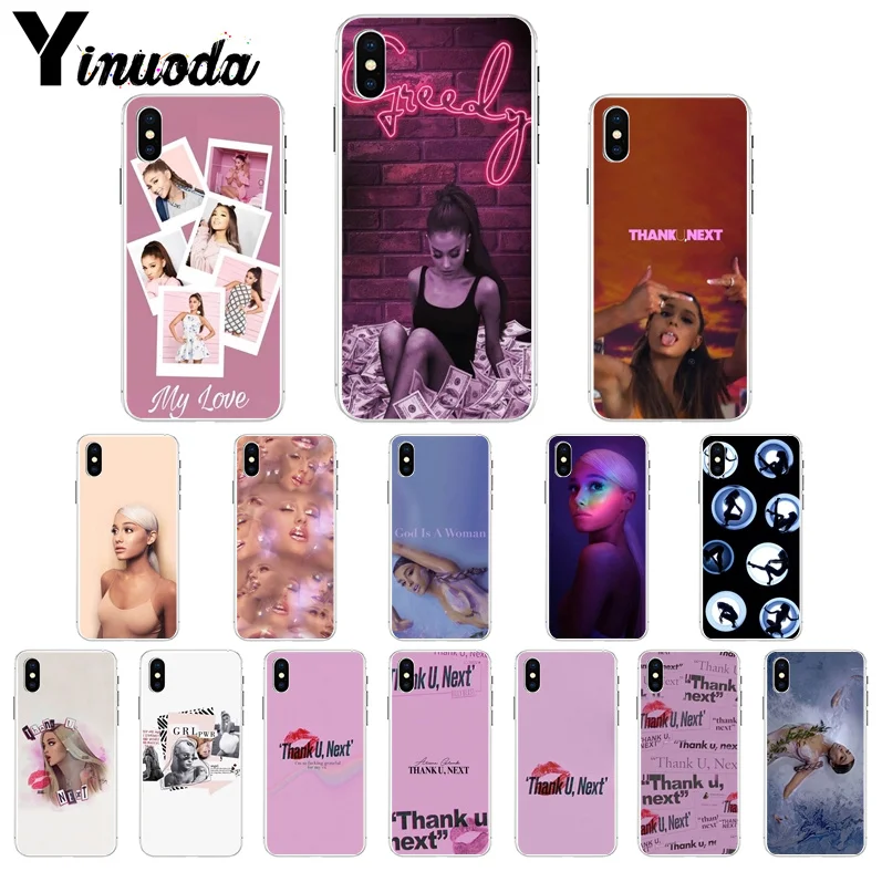 

Yinuoda Thank U, Next Ariana Grand Fundas Phone Case Cover for Apple iPhone 7 6 6S Plus X XS MAX 8 5 5S SE XR Mobile Cases