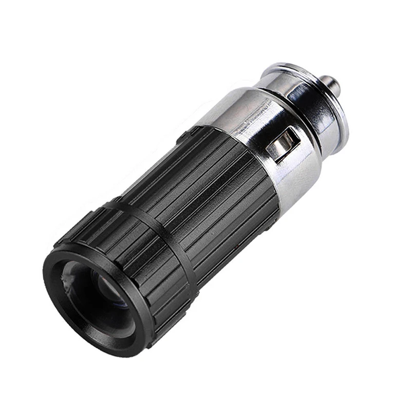 

2.2cm* 6cm Flashlight Aluminum alloy Strong Durable Charged Rotary switch Lighter Charging Torch Light