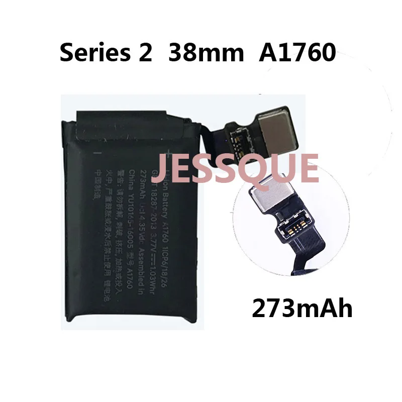 38 мм G2 273mAh A1760 аккумулятор для Apple watch Series 2 Gen G S2 gps Аккумулятор AKKU