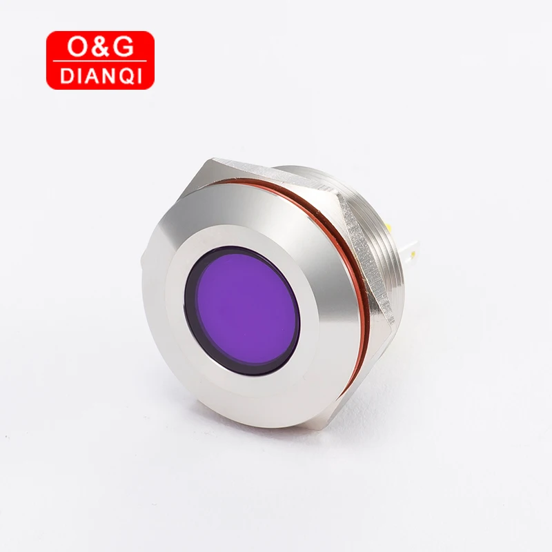 Flashing Led Indicator Light 25mm Metal Flash Pilot 6v 12v 220