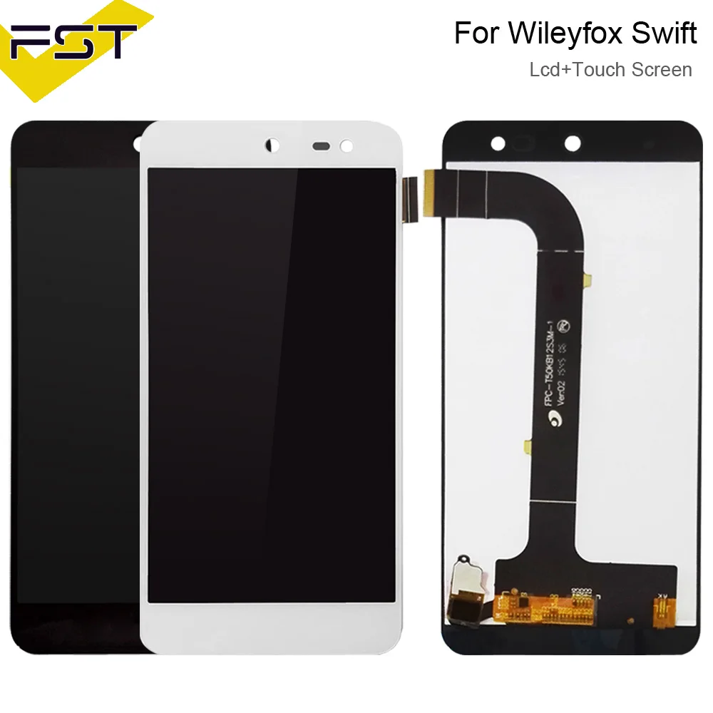 Скидка 5,0 для Wileyfox Swift ЖК дисплей с кодирующий преобразователь сенсорного экрана в сборе для Wileyfox Swift ЖК смартфон Замена + Инструменты