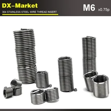 M6* 3D* 0,75 P, 100 шт, тонкой резьбой вставки, серии с резьбой проволочная вставка сделано в китайские фиксаторы