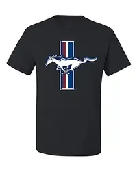 Мужские футболки мода 2018 Костюмы Mustang логотип эмблема официально лицензированных Футболка GRAPHIC T-Shirt