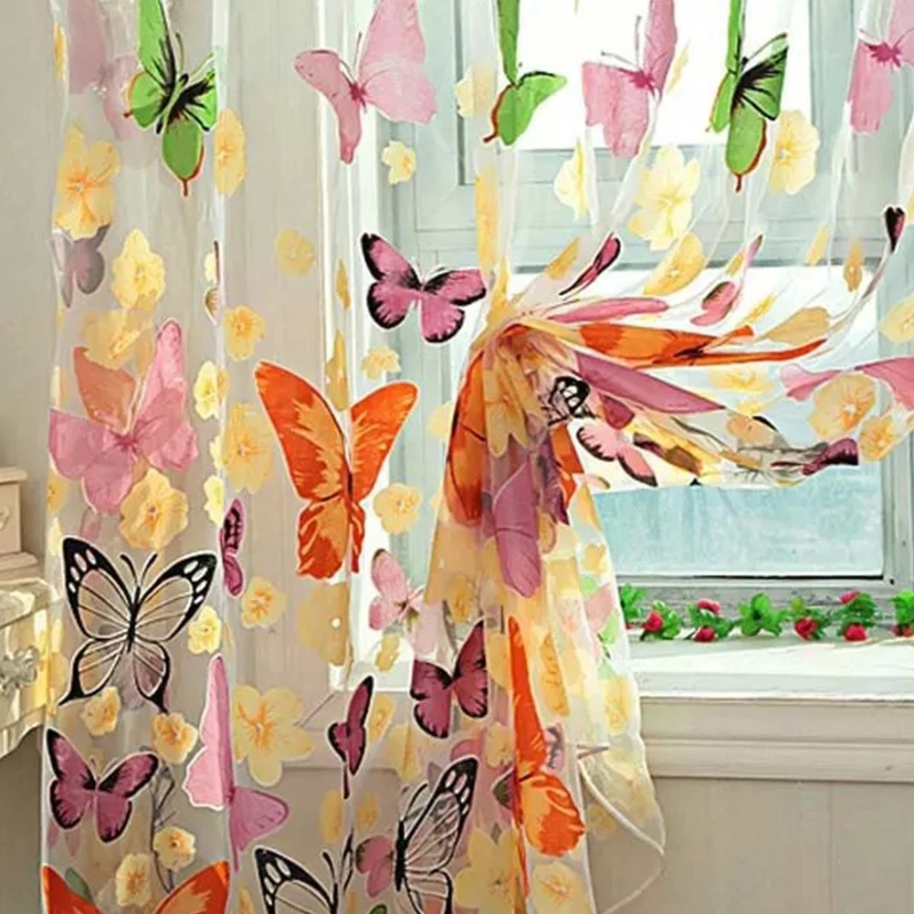 Popular butterfly curtains buy cheap butterfly curtains lots from ...
