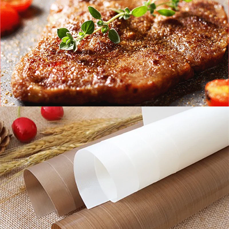 

Reusable Baking Mat High Temperature Resistant Teflon Sheet Pastry Baking Oilpaper Heat-resistant Pad Non-stick for Outdoor Bbq