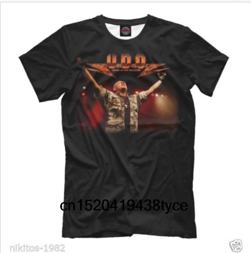 Модная Эксклюзивная Мужская футболка рок-музыкальный Udo Dirksneider Accept U.D.O Full для