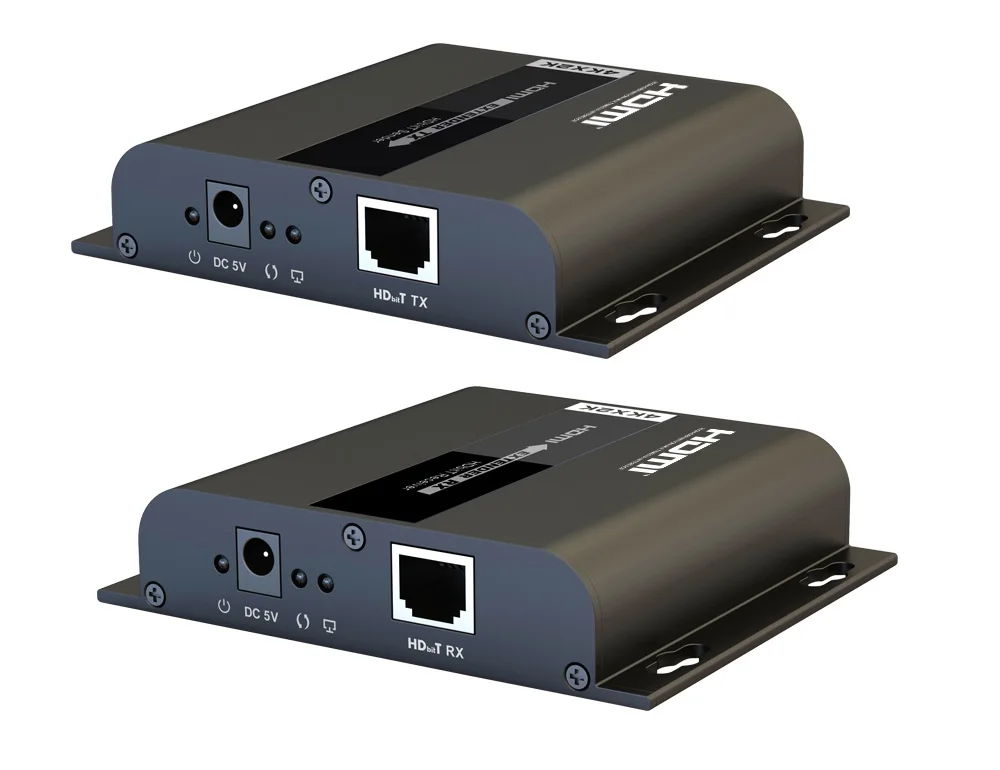 

4KX2K@30Hz LKV683 HDbitT HDMI over IP CAT5/5e/6 Extender Converter Adaptor HDCP, Up to 120m