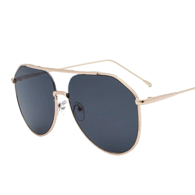 LeonLion, металлические линзы океана, солнцезащитные очки для женщин/мужчин, овальные очки, очки, Роскошные, Ретро стиль, Ретро стиль, зеркальные, Oculos De Sol Feminino - Цвет линз: Gold Gray