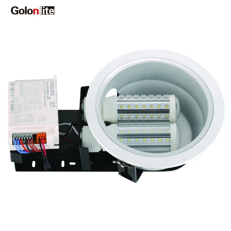 Golonlite g24d 3 светодиодный 11 Вт Замена 26 ваттов CFL g24q g23 e27 e26 ПЛК света лампы G24 2 pin цены