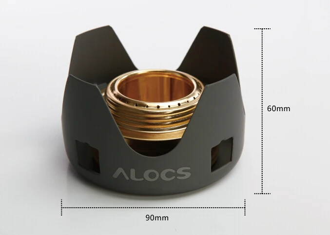 Alocs Открытый Спиртовой Горелки Кемпинг жидкие твердые спиртовые печи CS-B02