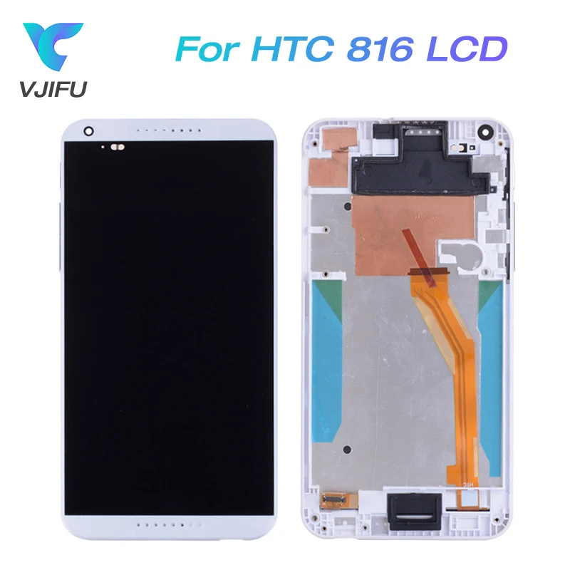 

VJIFU For HTC Desire 816 LCD Touch Screen Digitizer with Frame LCD Repair Parts D816 For HTC D816G Display 816W 816G 816H Tools