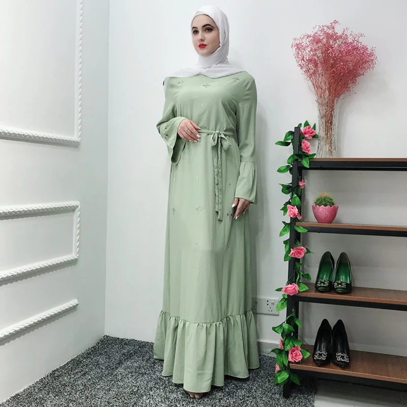 Абая для женщин abaya Дубайский Мусульманский платье хиджаб Caftan Arabe марокканский кафтан Турецкая мусульманская одежда одеяние мусульмане Femme