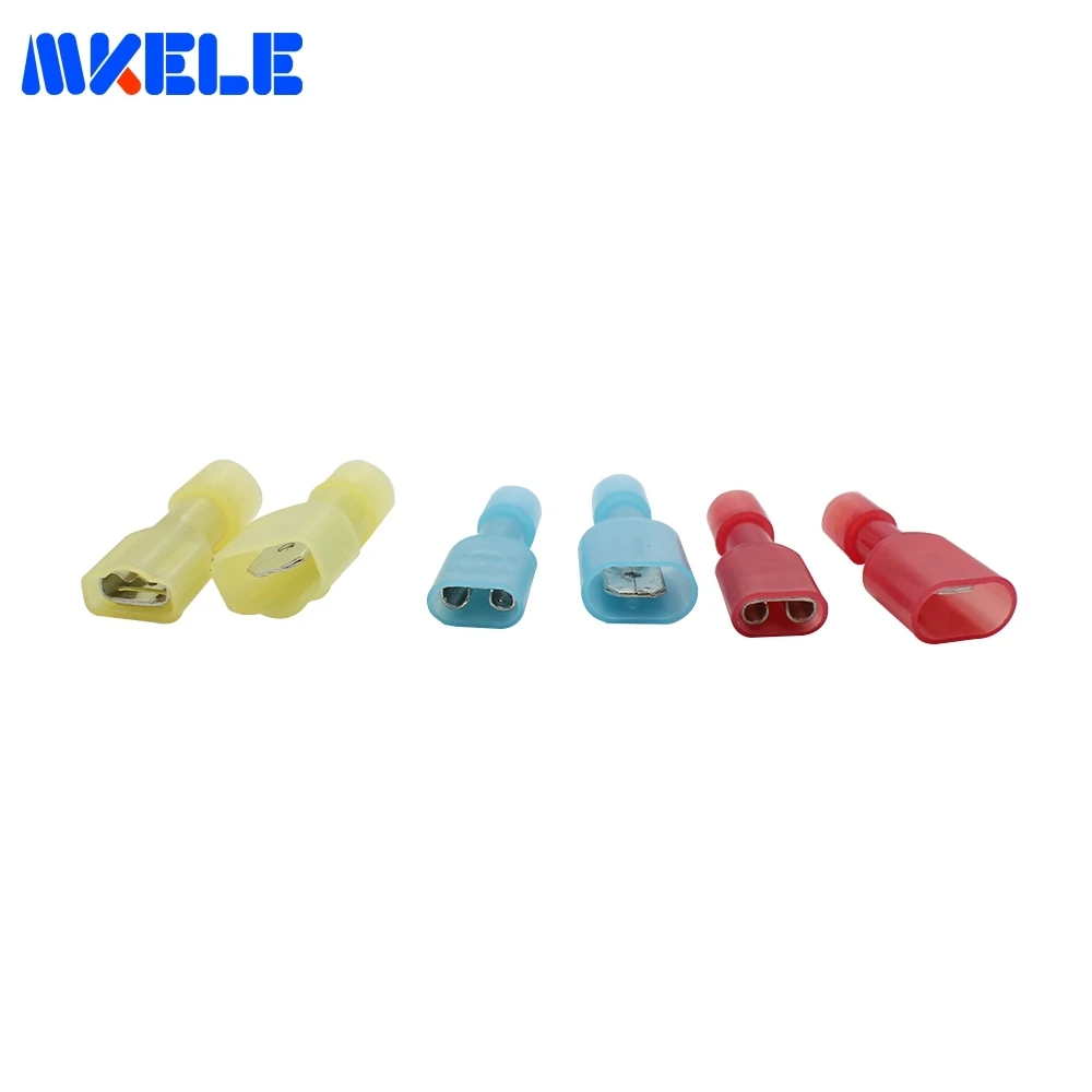 Insulated Spade Terminal Block Connector Electrical Terminals 180pcs