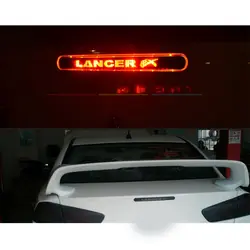 Углеродное волокно Тормозная лампа наклейка для Mitsubishi Lancer Ex 9 10 высокое положение задние тормозные огни наклейки s автомобильные аксессуары