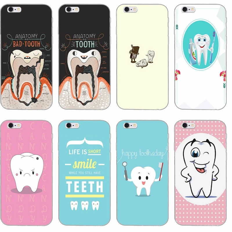 

Dental Definitions tooth silicone TPU Soft phone case For Apple iPhone 4 4s 5 5s 5c SE 6 6s plus 7 7plus 8 8plus X
