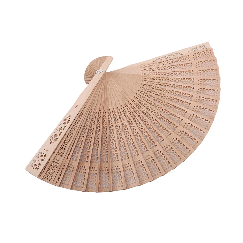 الصينية نمط الكلاسيكية عبق الخشب الزخرفية مروحة خشب مفرغ مروحة مروحة قابلة للطي الإناث مروحة الخشب الحرف