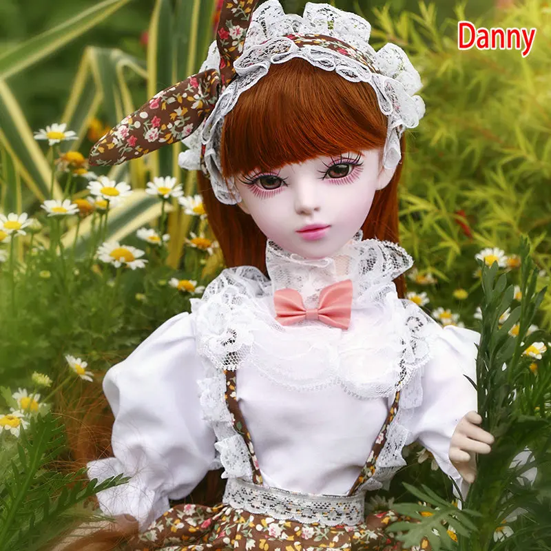 Danny 60 см милое платье лолиты девочка кукла с длинными волосами Красивая Ручная работа Bjd 1/3 куклы полный набор девочек игрушки для детей подарок на день рождения - Цвет: Danny
