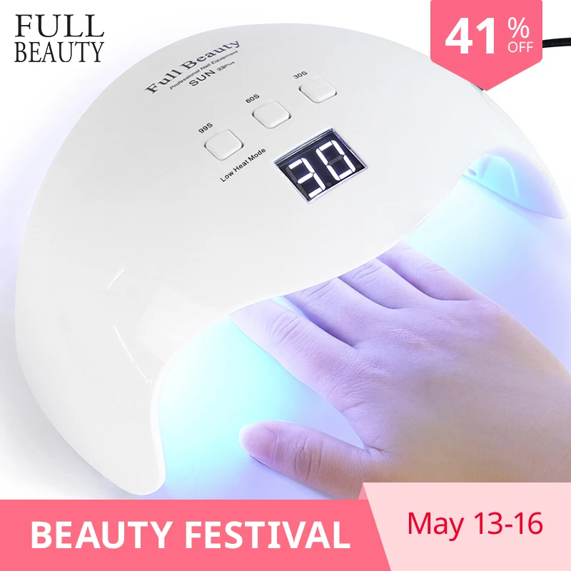 

42W UV LED Lamp Nail Dryer 21 Leds for Manicure Curing Polish Gel 30s/60s/99s Low Heat Mode Auto Sensing Nail Lamp CHSUN X9Plus