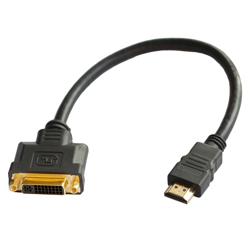 HDMI Мужской к DVI 24+ 5 Женский кабель адаптера для lcd DVD HDTV xbox PS3 короткий кабель