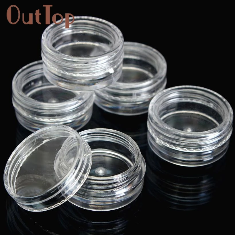 ش 50 قطع واضح البلاستيك الخالي التجميل عينة الحاويات الجرار ps صغير 3 جرام دروبشيب ش 50 قطع واضح البلاستيك الخالي التجميل عينة الحاويات الجرار ps صغير 3 جرام دروبشيب