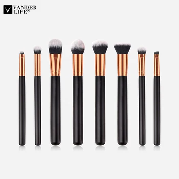 

8Pcs Flame Makeup Brushes Set Cosmetic Eyeshadow Eyeliner Powder Foundation Blush Lip Beauty Make up Brush Maquiagem Tools