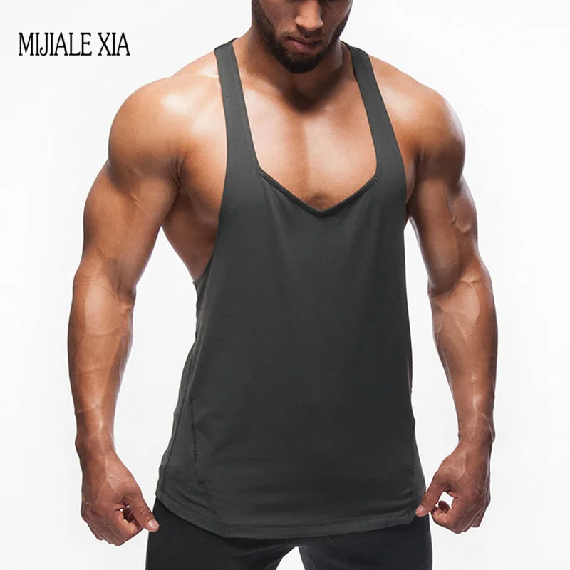 New Singlets Mens Tank Tops Bodybuilding Equipment Fitness Stringer Tank Top Sleeveless shirt Workout Man Undershirt Clothing