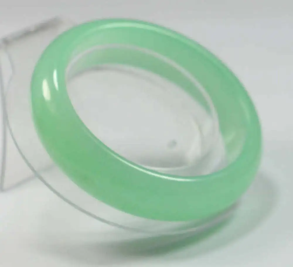 

free shipping VERY FINE RARE NATURAL GREEN JADEITE BRACELET BANGLE 59MM