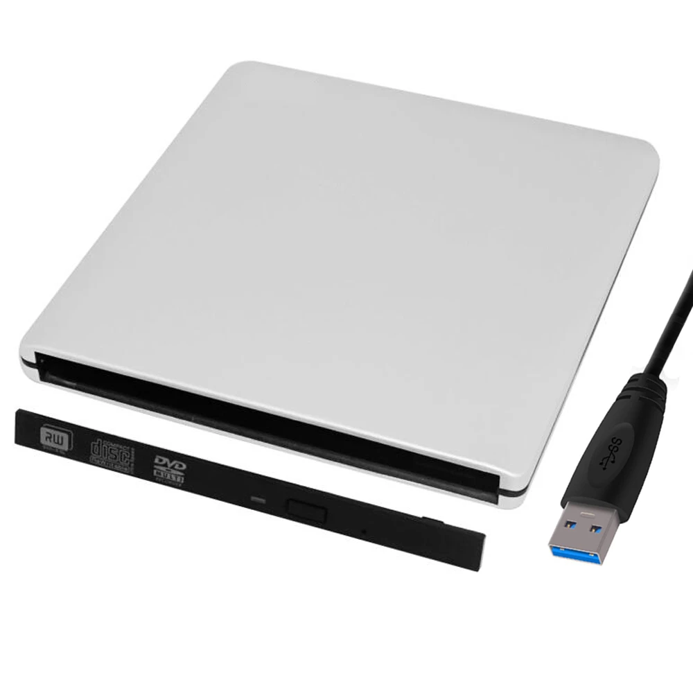 アルミ合金 9 5 ミリメートル Usb 3 0 外部光学ドライブのエンクロージャ Sata Cd Dvd ドライブケース窓 Mac 10 Os なし ドライブ Hp Dell Optical Drives Aliexpress
