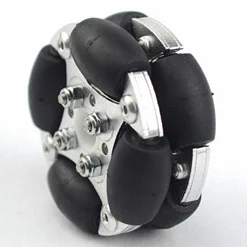 

48mm Double Aluminium Omnidirectional Wheel 14148 48mm Robot Omnidirectional Wheel Aluminium Wheel Load 2kg