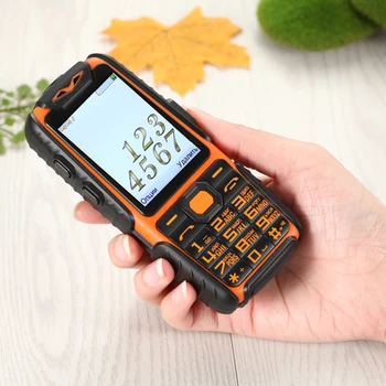 

Rubber Dual Sim Torch Big Key Car Driving Recorder Power Bank Long Standby 9800mah Outdoor Shockproof Rugged Mobile Phone M6