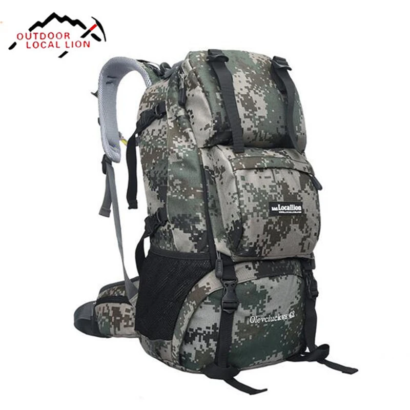 

Outdoor Professional Mountaineering Backpack Nylon Waterproof Travel Bag Hiking Backpack Climbing Rucksack Sport Packsack 42L