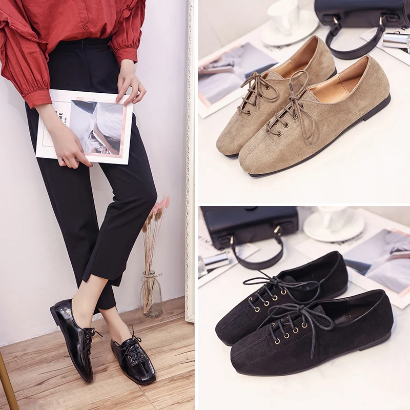 

Autumn Korean version of the new PU wild flat shoes fashion handsome to help with casual shoes.