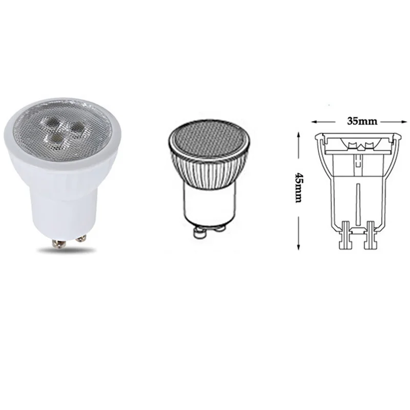 E27 в GU10 конверсионный держатель лампы MR11 led 110 В 220 в GU10 мини светодиодная лампа 3 Вт 35 мм светодиодный прожектор для кухни