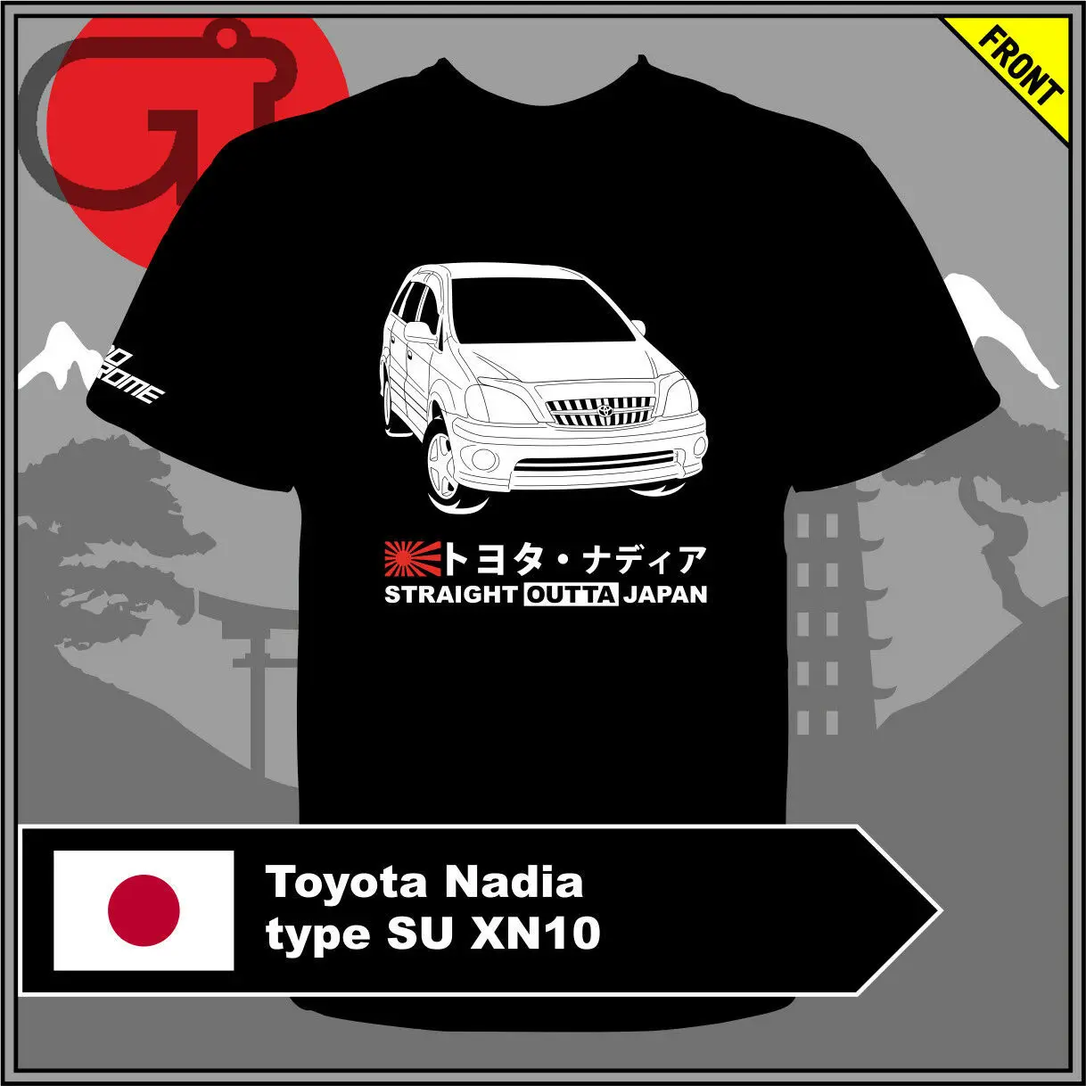 

GT-shirt Toyota Nadia type SU XN10 Tshirt tee