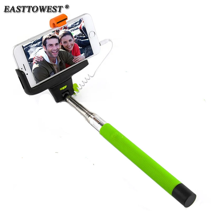 Z07-7 аудио кабель проводной selfie палка расширяемой монопод самостоятельная stick для iphone 7 6 plus 5 5s 4S ios samsung Android - изображение