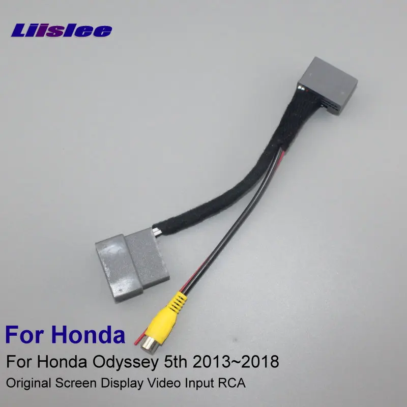 

24 контакта RCA адаптер провода для Honda Odyssey 5th (RC1-RC2) 2013-2018 Обратный камера Оригинальный дисплей входной кабель