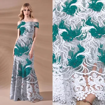 

African Lace Fabric 2018 Embroidered Nigerian Laces Fabric Bridal High Quality French Tulle Lace Fabric For Wedding Party B1