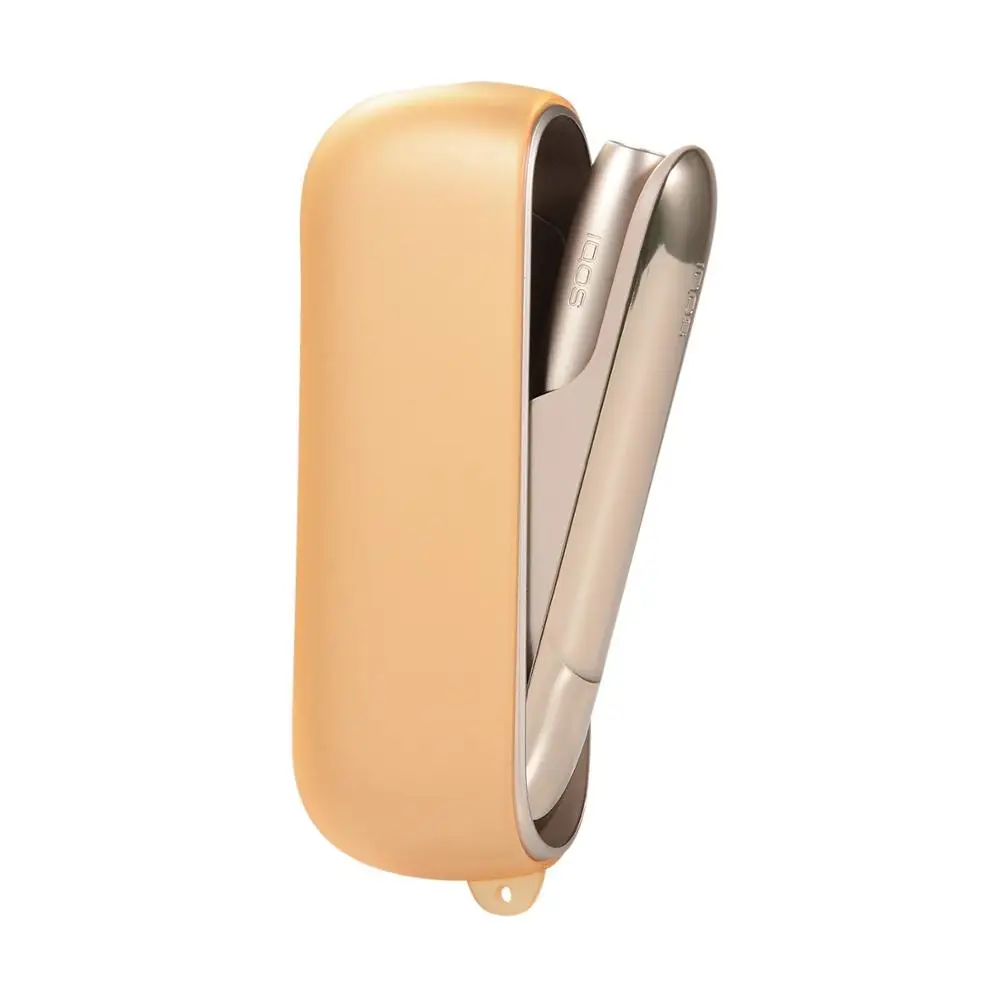 6 цветов скраб ТПУ мягкий чехол для IQOS 3,0 3 электронная сигарета аксессуары защитный чехол против царапин рукав с ремешком отверстие - Цвет: Золотой