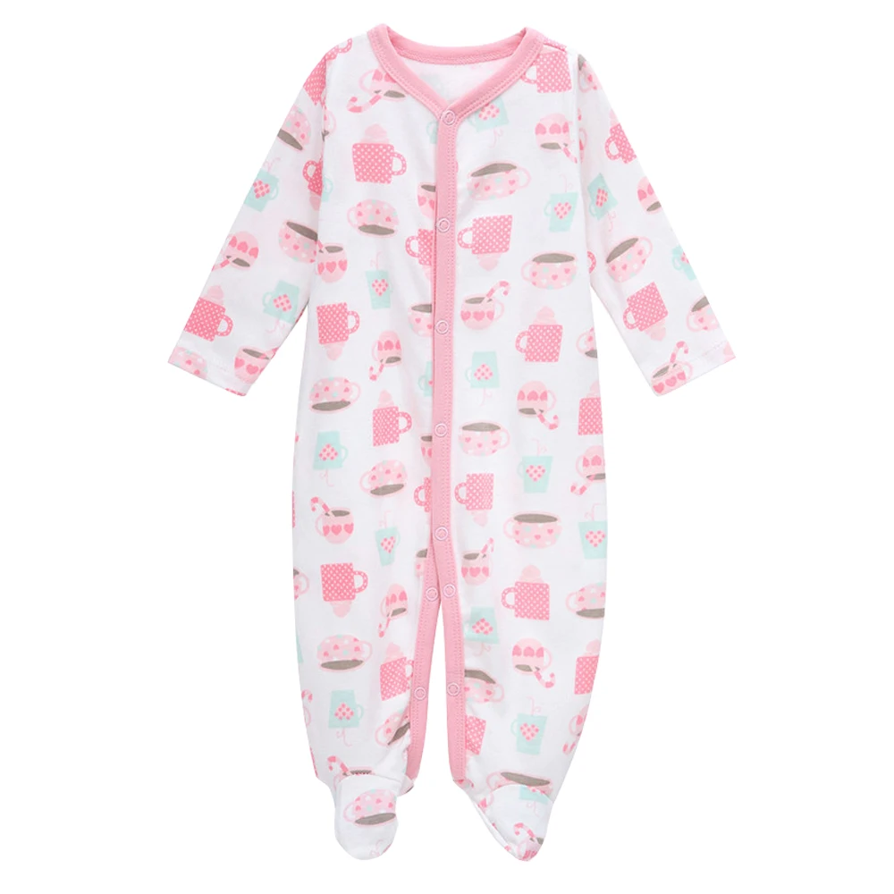 Одежда для новорожденных мальчиков и девочек; комбинезоны с длинными рукавами для малышей 3, 6, 9, 12 месяцев