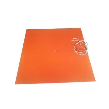 

230V 5000W 1000*1000*1.5mm Silicone Heater for machine 100k thermistor center 1000mm lead wire come out from middle of 1 side