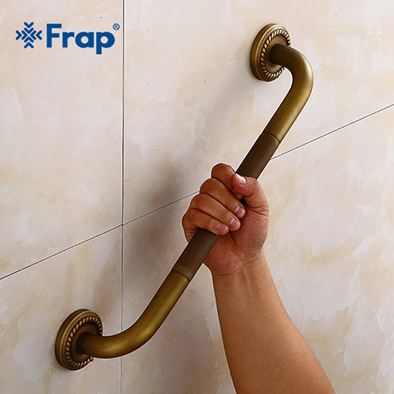 Frap Brass High Quality Bathroom Handrail Brushed Bathtub Handrail