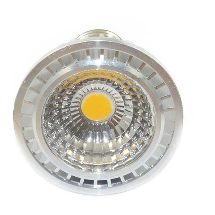 Высокая мощность E27/GU10/MR16 9 Вт 12 Par20 110В 220В CREE COB Светодиодная лампа с регулируемой