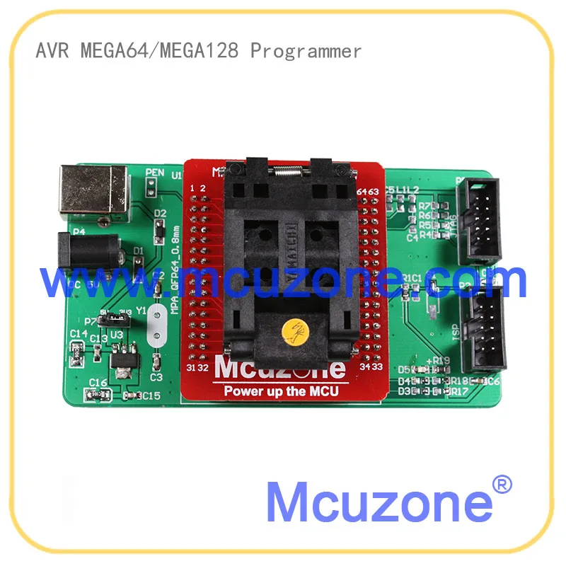 

USB AVR ATMEGA64A/ATMEGA128A programmer adaptor JTAG ISP
