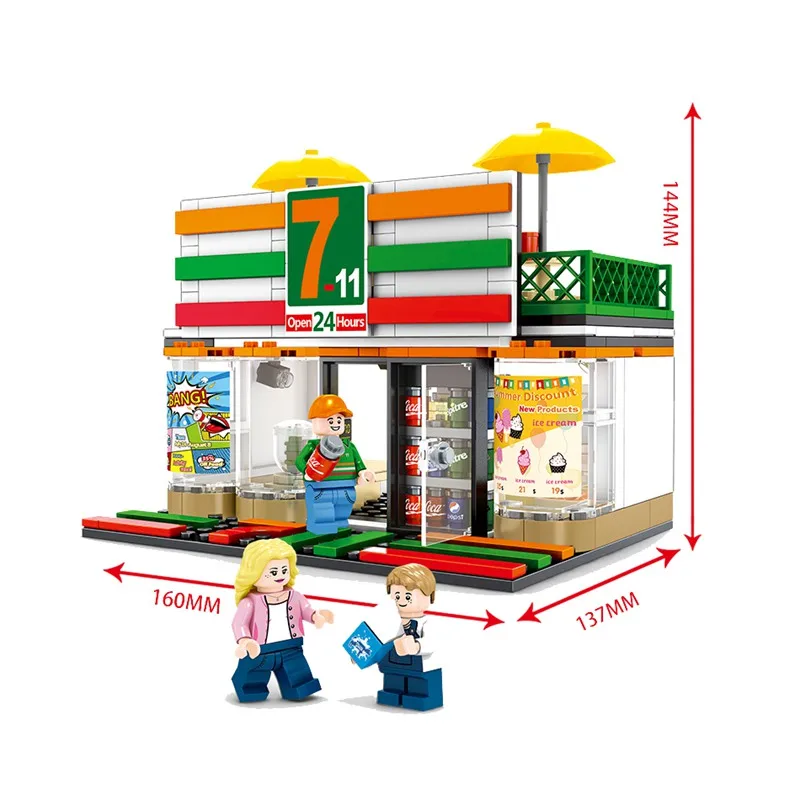 320pcs-Chinese-Mini-Convenience-Store-Shop-Building-Blocks-Scene-Sets-Compatible-Legoed-Street-View-Creative-Brick (4)