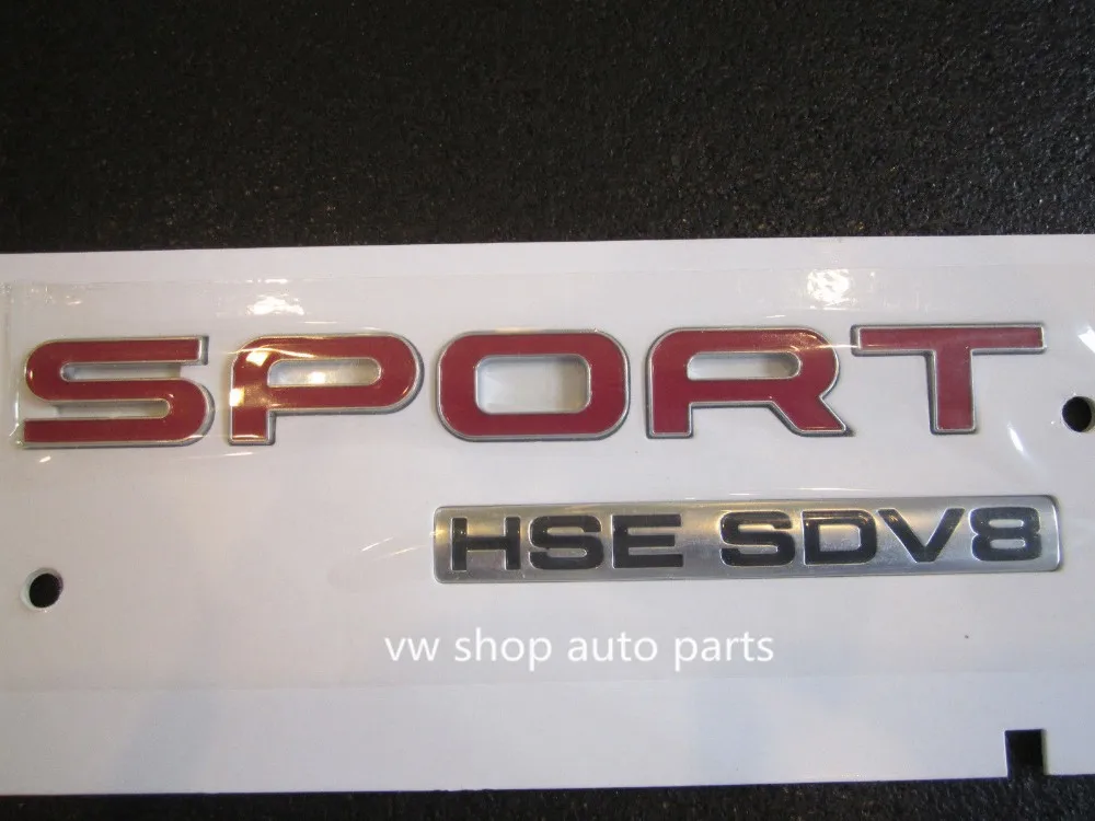 Oem Quality Red For Land Range Rover Sport Hse Sdv8 Supercharged Badge ...
