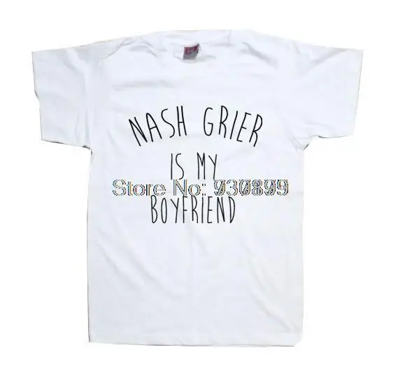 Nash Grier Is My Boyfriend Футболка Топ унисекс для мужчин и женщин | Женская одежда