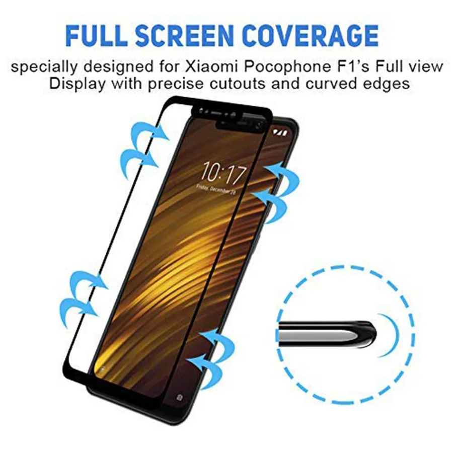 Закаленное стекло для Xiaomi 2.5D Премиум экран F1 Mi Max 2 3 8 9 SE A2 Lite Note 7 6 5 Pro S2 Защитная