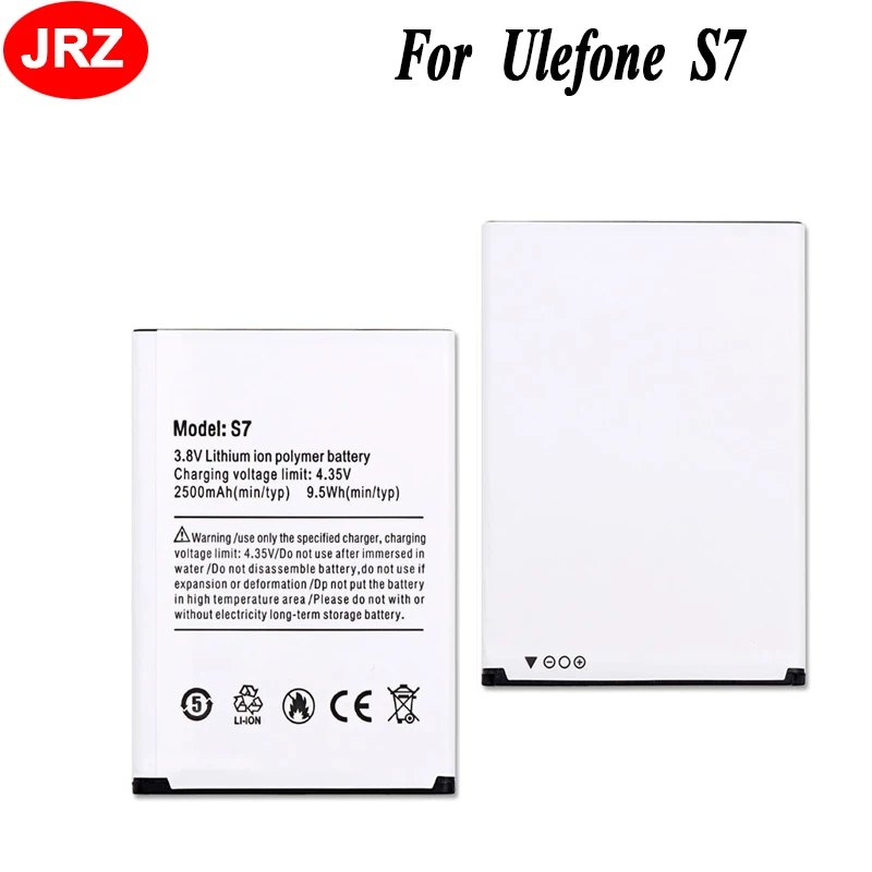 JRZ для Ulefone S7Phone Battery2500mAh Высокая емкость 3 8 V высококачественные сменные батареи S7 |